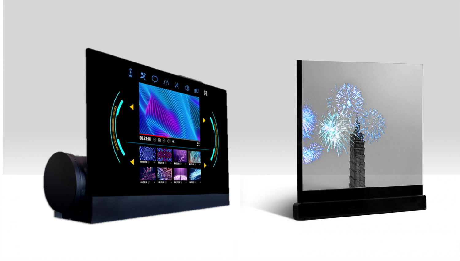 可卷式、折迭性、高透明